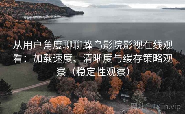从用户角度聊聊蜂鸟影院影视在线观看：加载速度、清晰度与缓存策略观察（稳定性观察）