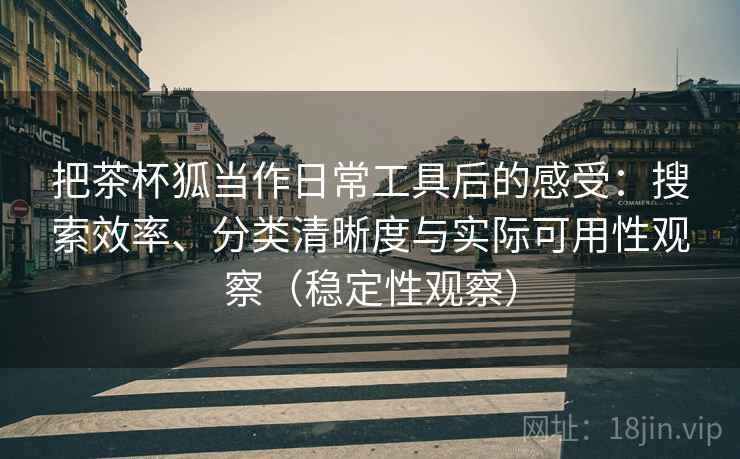 把茶杯狐当作日常工具后的感受:搜索效率、分类清晰度与实际可用性观察(稳定性观察) 把茶杯狐当作日常工具后的感受:搜索效率、分类清晰度与实际可用性观察(稳定性观察)