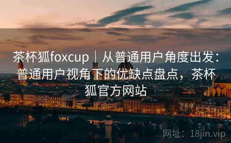 茶杯狐foxcup｜从普通用户角度出发：普通用户视角下的优缺点盘点，茶杯狐官方网站